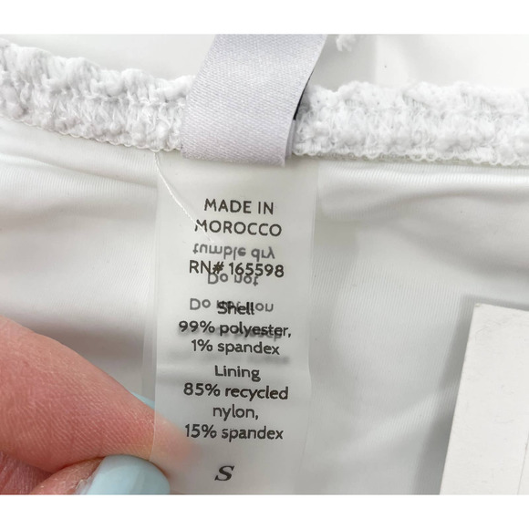 Andie X Demi Moore The Tropez Bikini Bottom In White Crochet Size Small New - Picture 9 of 10